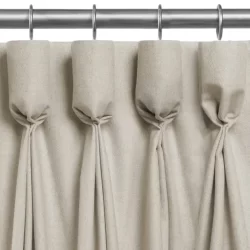 Goblet Pleat Curtains showcasing a tiered design