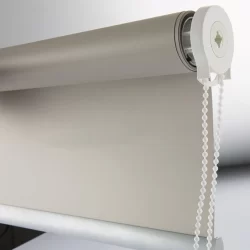 A roller blind with a chain for easy operation