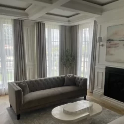 Curtains in a living room