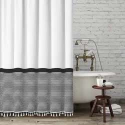 white shower curtains