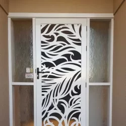 Decorative security doors of elegant design installed in the main door