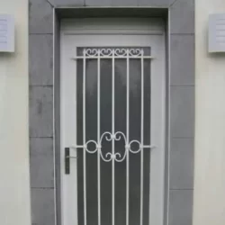 stainless steel security doors with decorative design