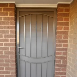 plain stainless steel security doors